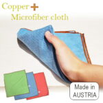 ネコポス便限定 送料無料REZI社 オーストリア製マイクロファイバークロス「コパー＋マイクロファイバー COPEER microfiber CLOTH」 【吸水性 抗菌作用 水拭き 乾拭き 超極細繊維 布巾 ふきん】 北欧　ヨーロッパ製 ギフト