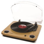 ION Audio Max LP スピーカー内蔵 レコードプレーヤー ウッド調 # IA-TTS-013 アイオンオーディオ (USBレコードプレーヤー) [PSR]