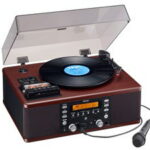 TEAC LP-R560K ターンテーブル [ レコードプレーヤー/カセットプレーヤー/CDプレーヤー/ラジオチューナー] カラオケ機能付き ティアック